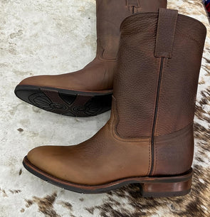 Solid Color Cowhide Ranch Boots