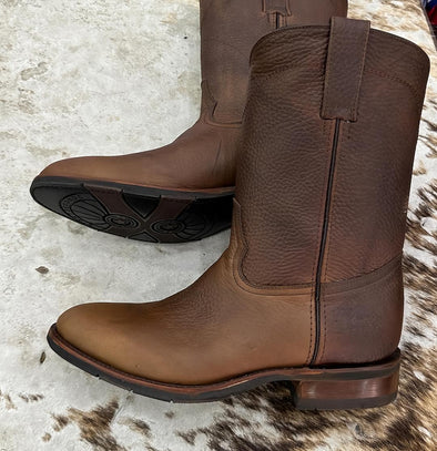Solid Color Cowhide Ranch Boots