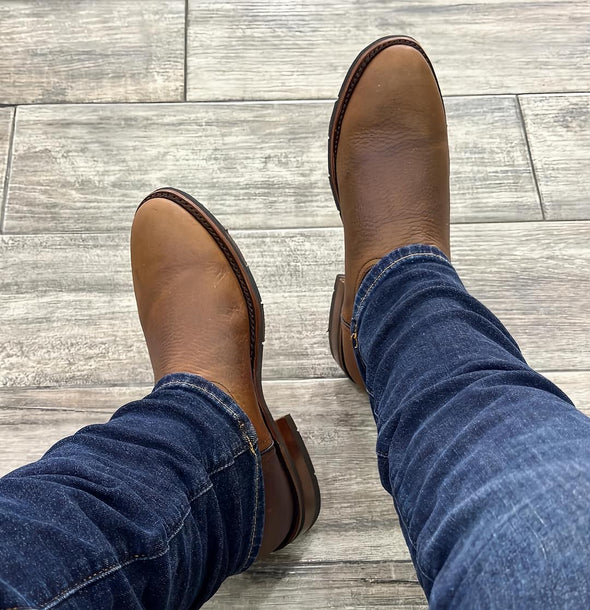 Solid Color Cowhide Ranch Boots