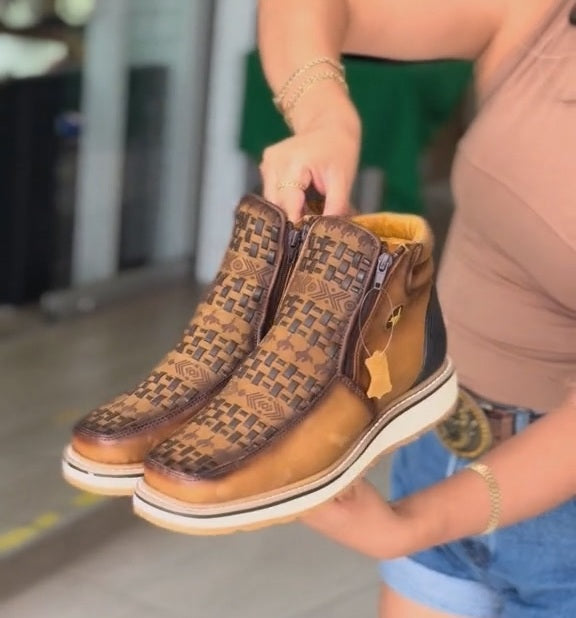 Women's Vintage Cowboy Ankle Boots