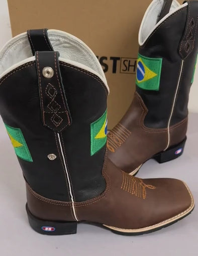 Vintage Embroidered Ranch Boots