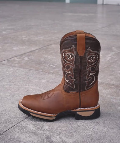 Hand-embroidered Cowhide Ranch Boots