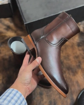 Western Cowhide Cowboy Boots