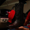 Jumbo Black Python Leather Boots