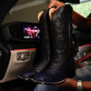 Jumbo Black Python Leather Boots