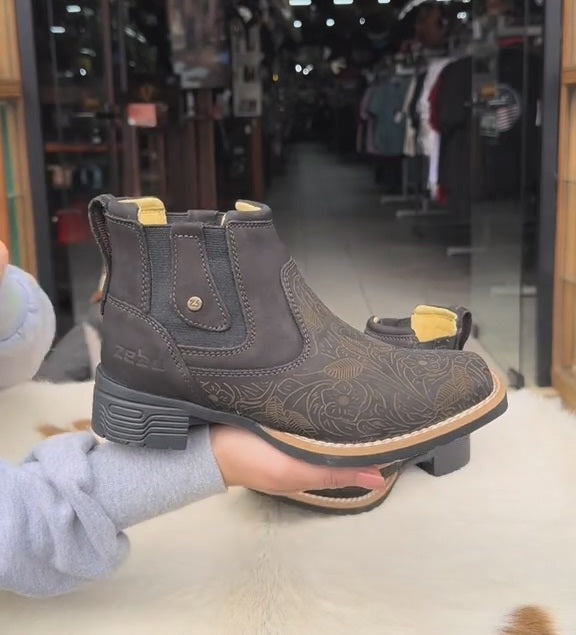 Hand-carved Vintage Ankle Boots