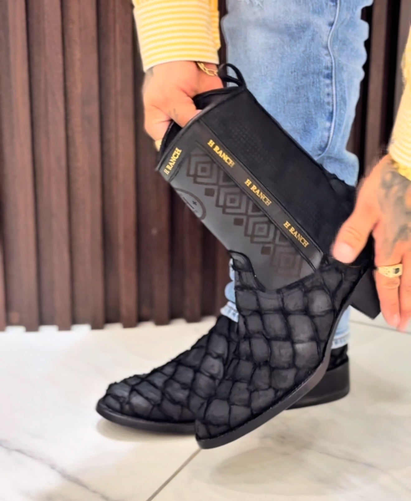 Italian Handmade Vintage Ranch Boots