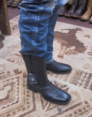 Italian Cowhide Embroidered Ranch Boots