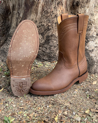 Italian Handmade Cowhide Ranch Boots