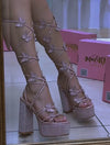 Butterfly High-heeled Sandals