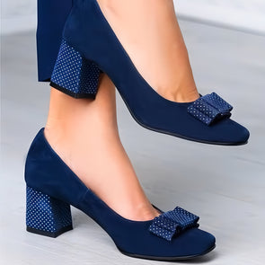 Bow-tie Suede Shoes