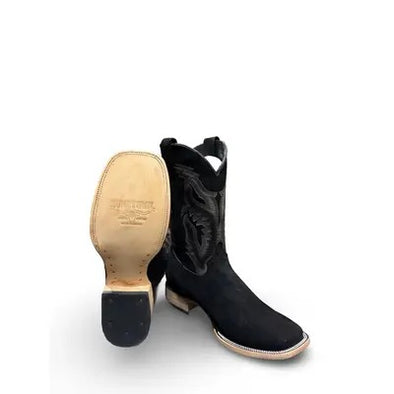 Suede Embroidered Ranch Cowboy Boots