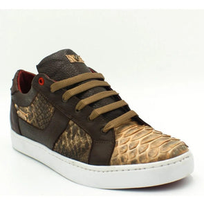 Vintage Tobacco Python Leather Shoes