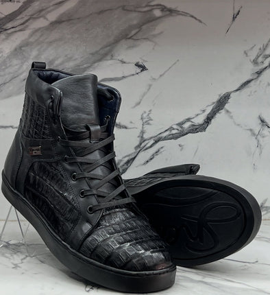 Zeus Crocodile Leather Special Edition Boots