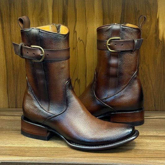 Italian Vintage Cowhide Ranch Boots