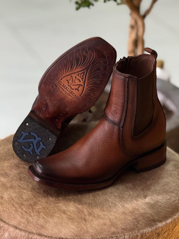 Italian Deerskin Vintage Ankle Boots