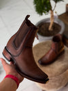 Italian Deerskin Vintage Ankle Boots