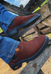 Western Suede Cowboy Boots