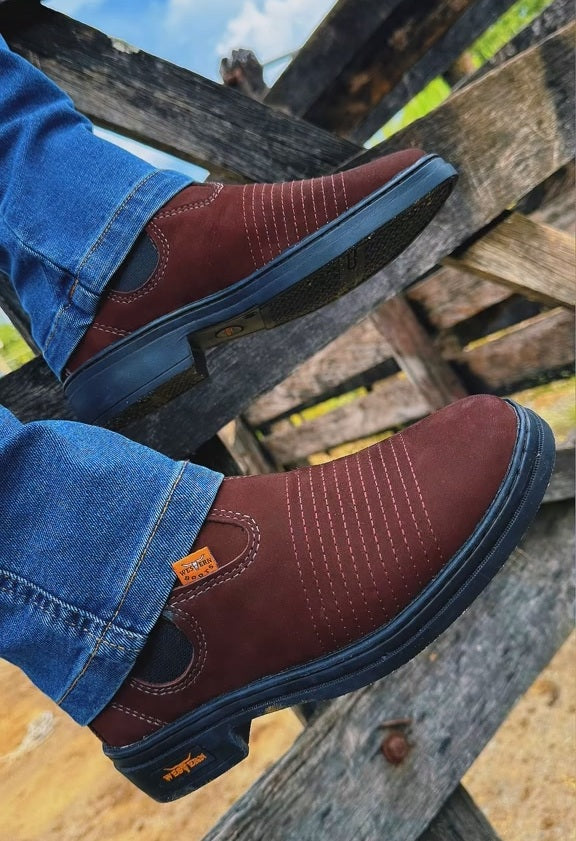Western Suede Cowboy Boots