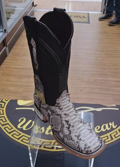 Exotic Python Skin Boots