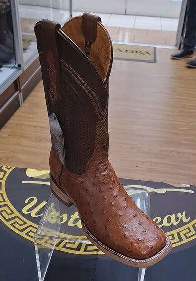 Exotic Ostrich Skin Boots