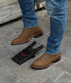 Western Suede Embroidered Cowboy Ankle Boots