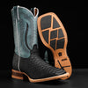 Matte Embroidered Python Skin Boots