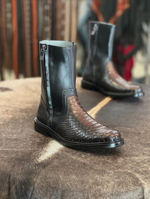 Italian Vintage Python Skin Cowboy Boots