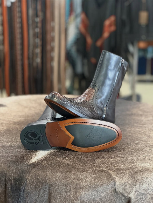 Italian Vintage Python Skin Cowboy Boots