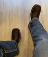 Exotic Gator Skin Embroidered Boots