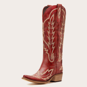 Tall Cowgirl Boots With Embroidery
