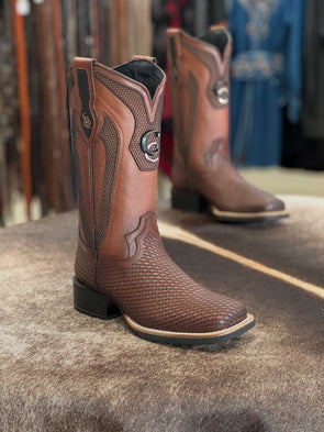 Western Hand-woven Cowboy Boots