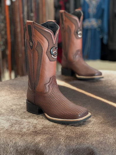 Western Hand-woven Cowboy Boots