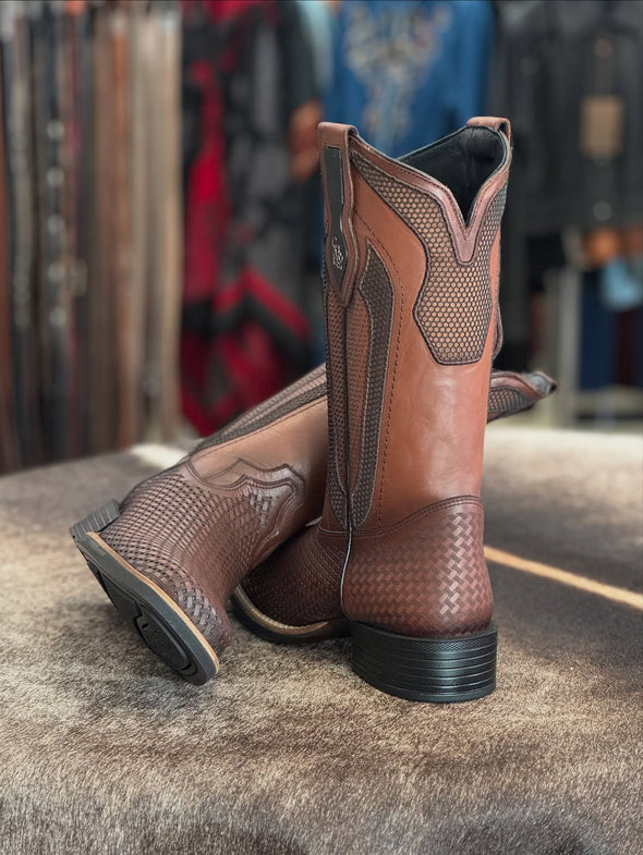 Western Hand-woven Cowboy Boots