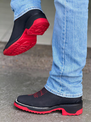 Zeus Western Embroidered Ankle Boots