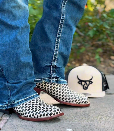 Hand-woven Western Embroidered Ranch Boots