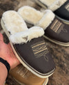 Handmade Cowhide Embroidered Slippers