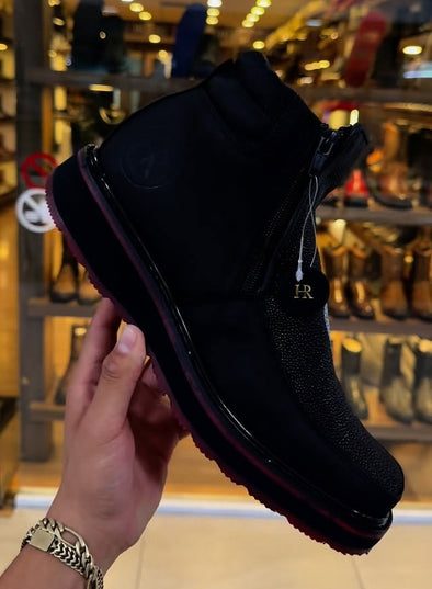 Western Stingray Cowboy Ankle Boots
