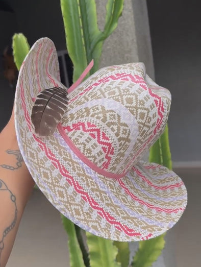 Hand-woven Feather Hat