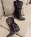 Star Tassel Heeled Boots