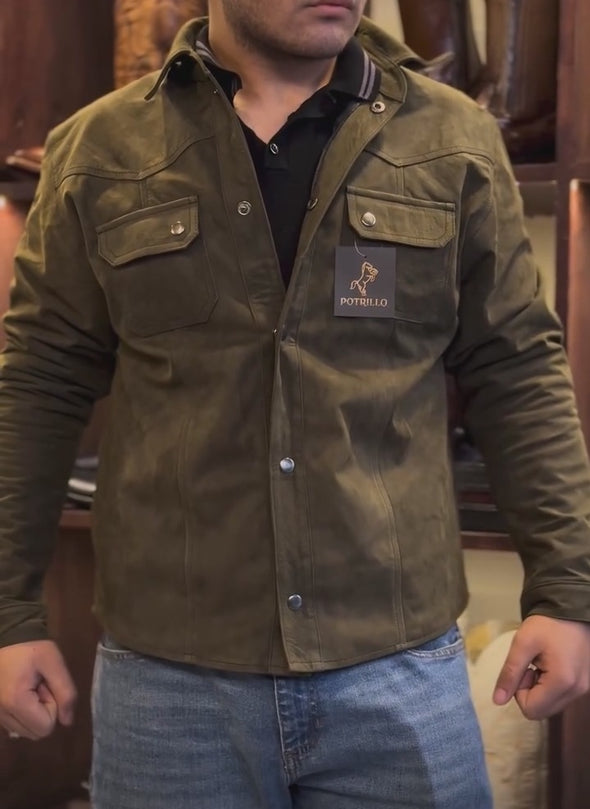 Suede Shirt Jacket