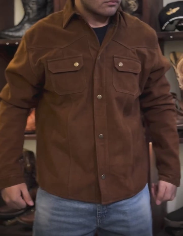 Suede Shirt Jacket