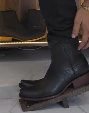 Italian Cowhide Vintage Western Boots