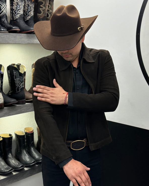 Minimalist Western Suede Jacket
