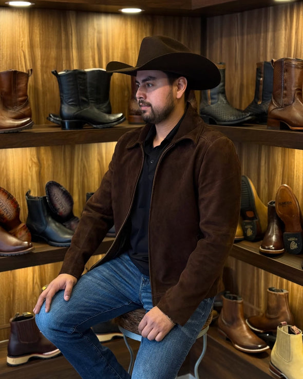 Minimalist Western Suede Jacket
