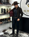 Minimalist Western Suede Jacket