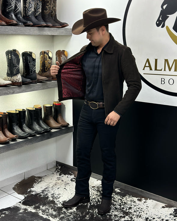 Minimalist Western Suede Jacket