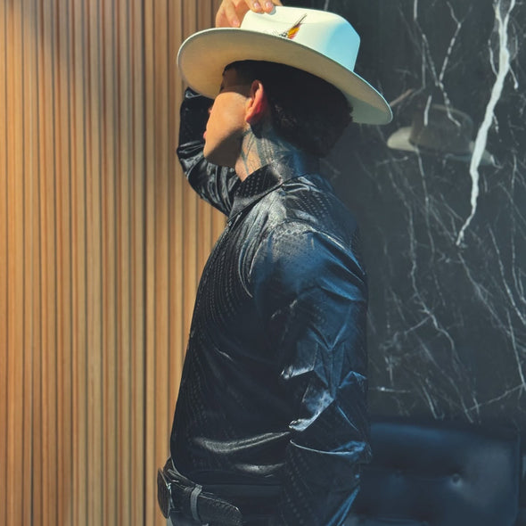 Black Embroidered Shirt