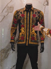 Golden Horse Rose Embroidered Shirt