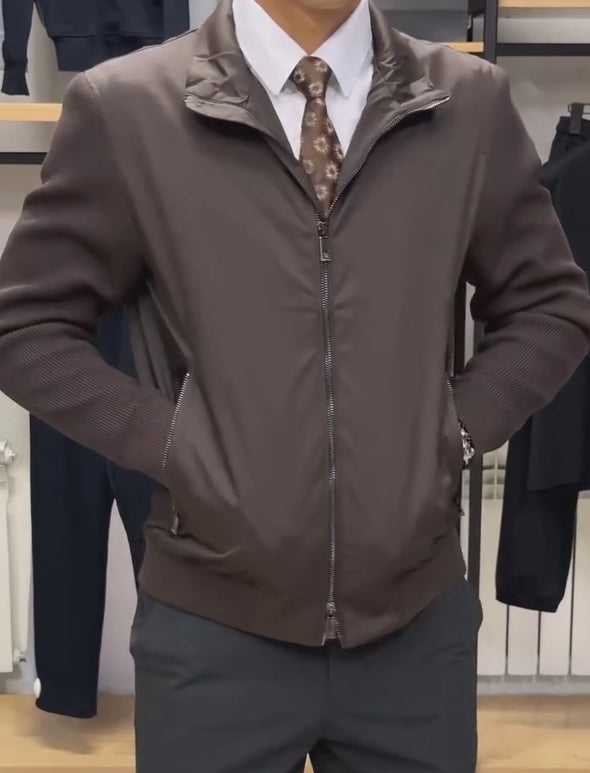 Double-Zip Patchwork Jacket